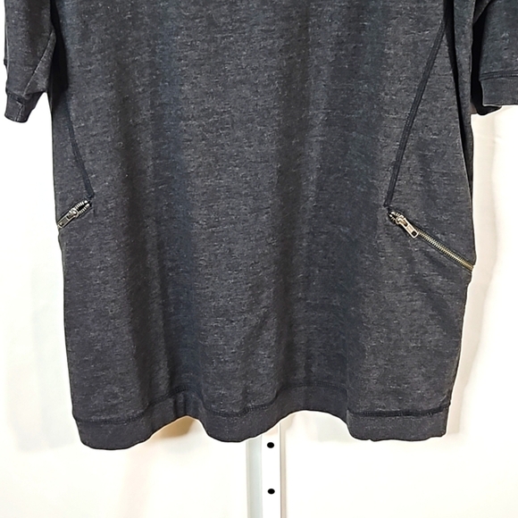 Ellos Black T-shirt Dress With Zippers Size 1X - Picture 5 of 8